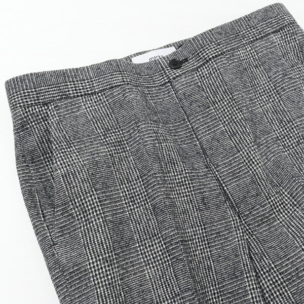 HEM SLIT STRAIGHT FIT (WHITE CHECK)