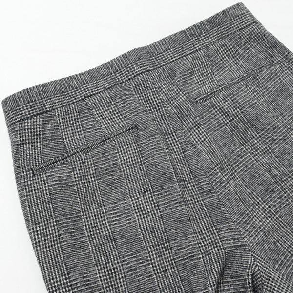 HEM SLIT STRAIGHT FIT (WHITE CHECK)