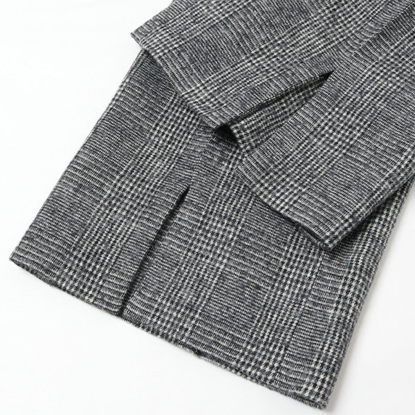 HEM SLIT STRAIGHT FIT (WHITE CHECK)