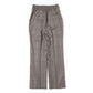 STRAIGHT FIT TROUSERS BROWN CHECK