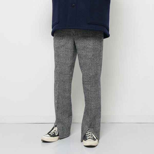 HEM SLIT STRAIGHT FIT (WHITE CHECK)