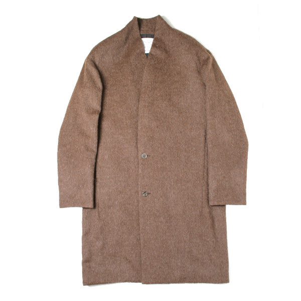 MINIMALIST COAT NATURAL COLOR ALPACA BEAVER