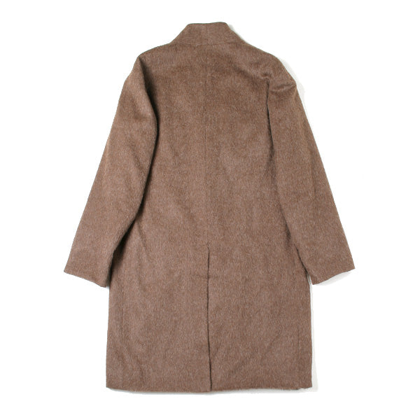 MINIMALIST COAT NATURAL COLOR ALPACA BEAVER