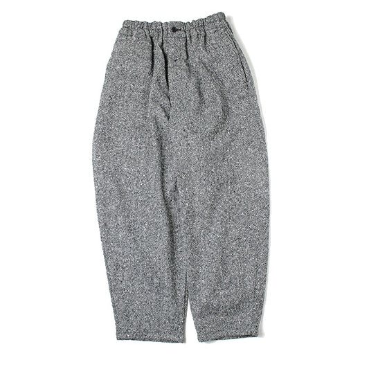 BALLON PANTS CROPPED HERRINGBONE TWEED