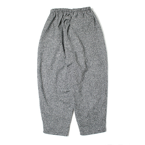 BALLON PANTS CROPPED HERRINGBONE TWEED