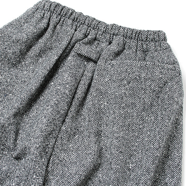 BALLON PANTS CROPPED HERRINGBONE TWEED