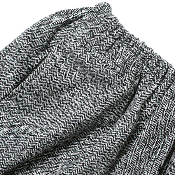 BALLON PANTS CROPPED HERRINGBONE TWEED