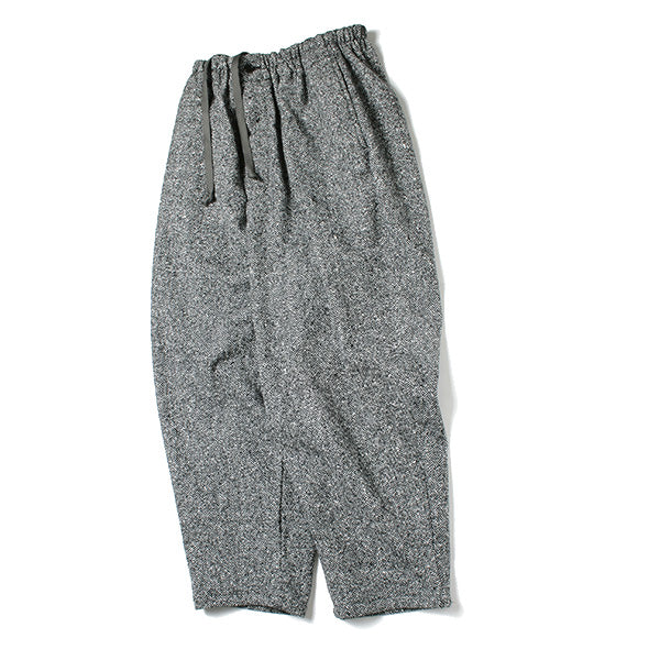 BALLON PANTS CROPPED HERRINGBONE TWEED