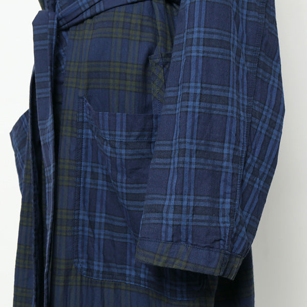 lightflannel check shirt gown