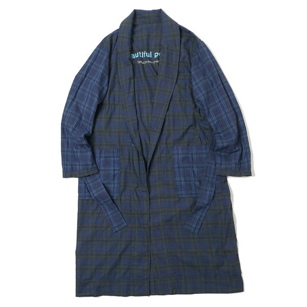 lightflannel check shirt gown