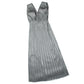 metalic jersey pleats dress