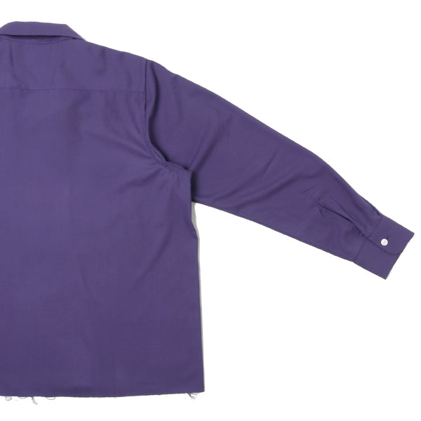 Cut-off Bottom One-Up Shirt - Pe/R Twill