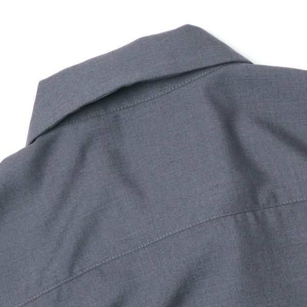 Cut-off Bottom One-Up Shirt - Pe/R Twill