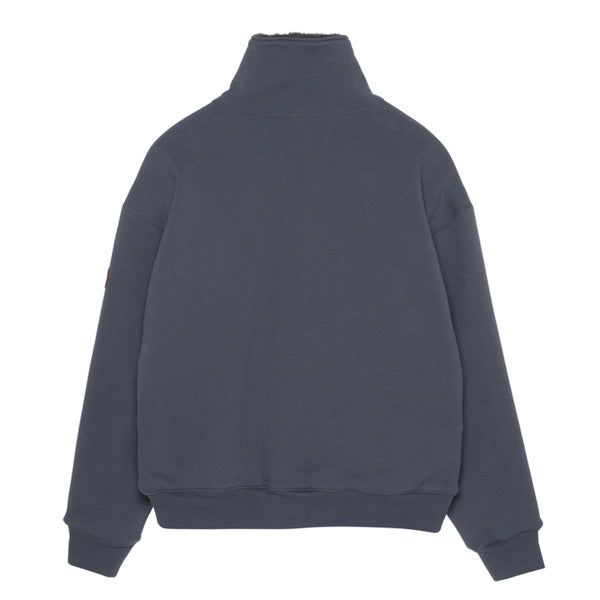 FURRY LINING ZIP SWEAT