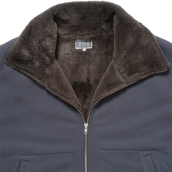 FURRY LINING ZIP SWEAT