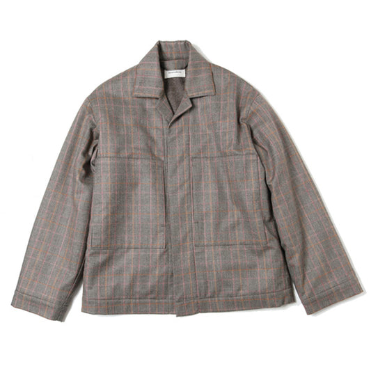 STUFFED UTILITY SHIRTS JACKET BROWN CHECK