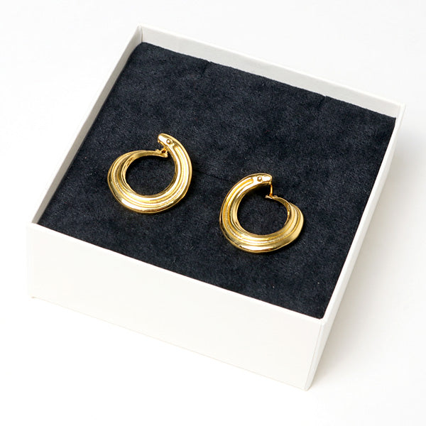 shoe horse hoop pierced earrings GD