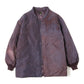 Stand Collar Down Sur Coat-Nylon Tussore/UnevenDye