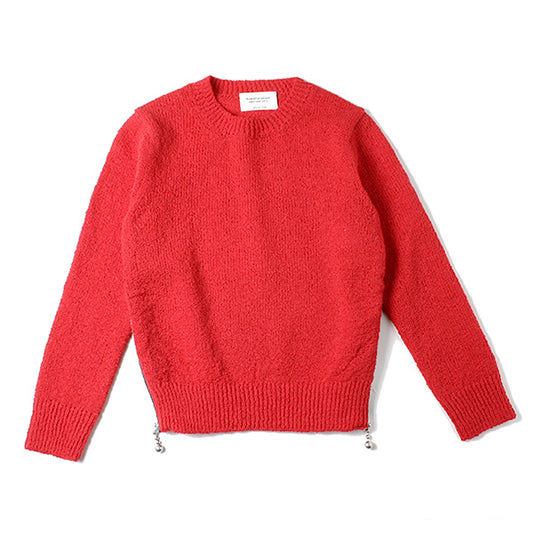 british wool side zipper pullover