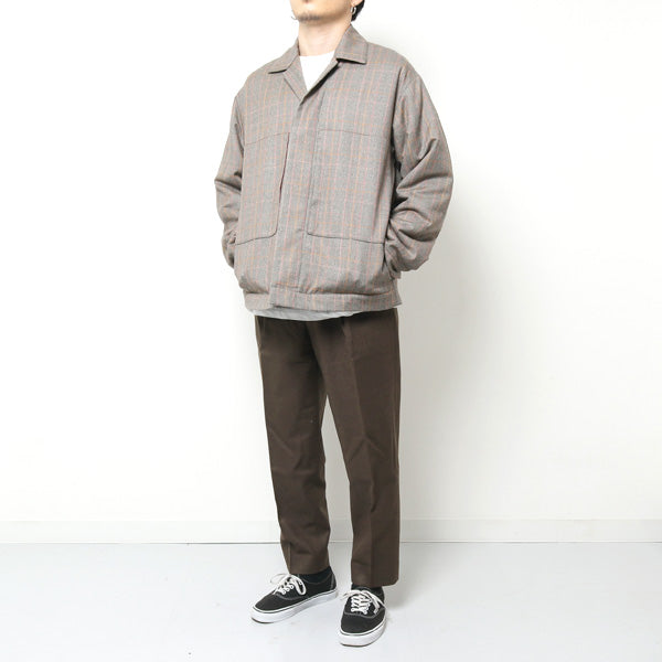 STUFFED UTILITY SHIRTS JACKET BROWN CHECK