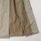 Cotton gabardine bal collar coat