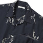 ORIGINAL PRINTED OPEN COLLAR SHIRTS (Animal Drawing) Long-sleeve