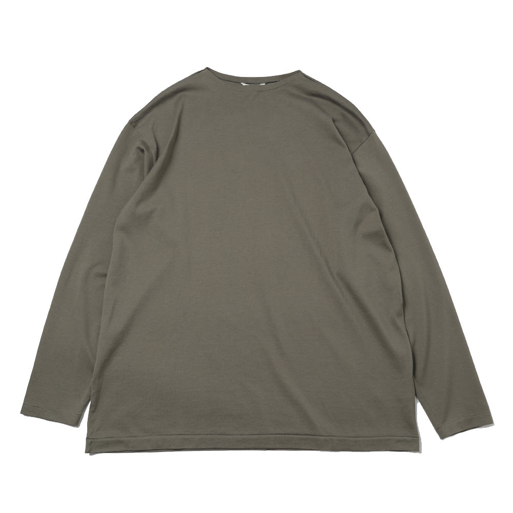 LUSTER PLAITING BOAT-NECK L/S TEE