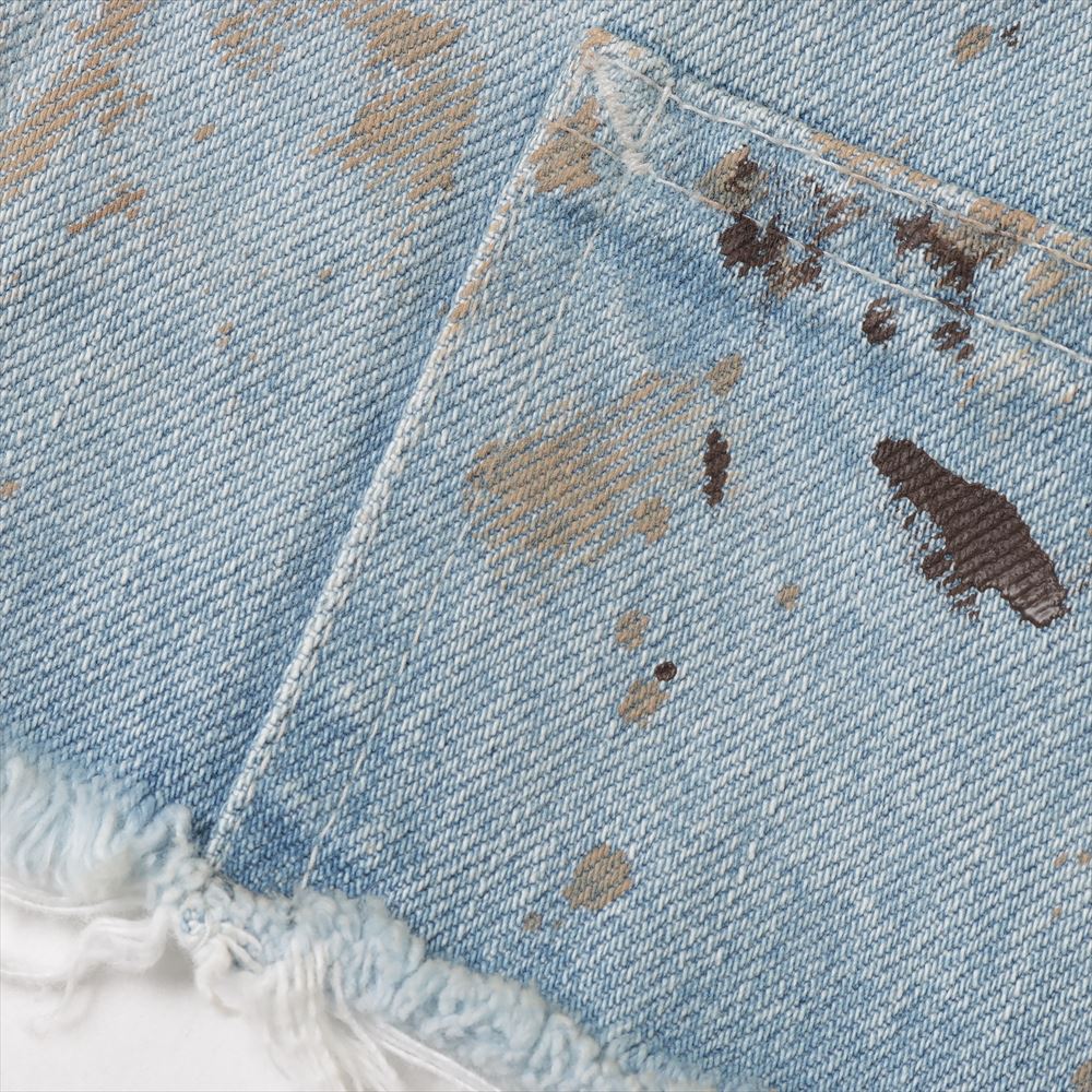 CUT OFF DENIM COVERALL