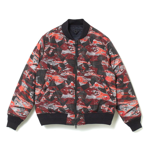 TWILL ×FIELD CAMO PRINTED TAFFETA REVERSIBLE MA-1