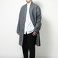 MINIMALIST COAT ORGANIC WOOL WORSTED FLANNEL