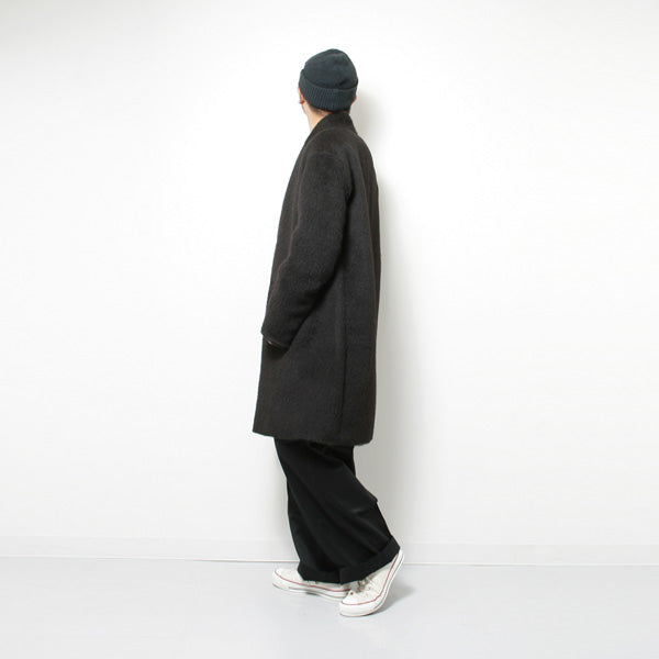 MINIMALIST COAT NATURAL ALPACA W-CLOTH BEAVER