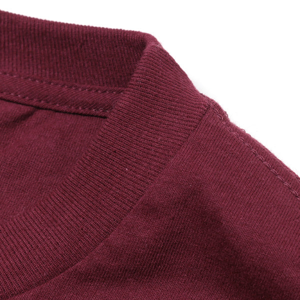 L/S Tee CHLOE(CREW NECK MAROON)