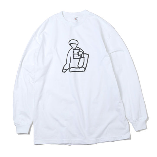 L/S Tee CHLOE(CREW NECK WHITE)