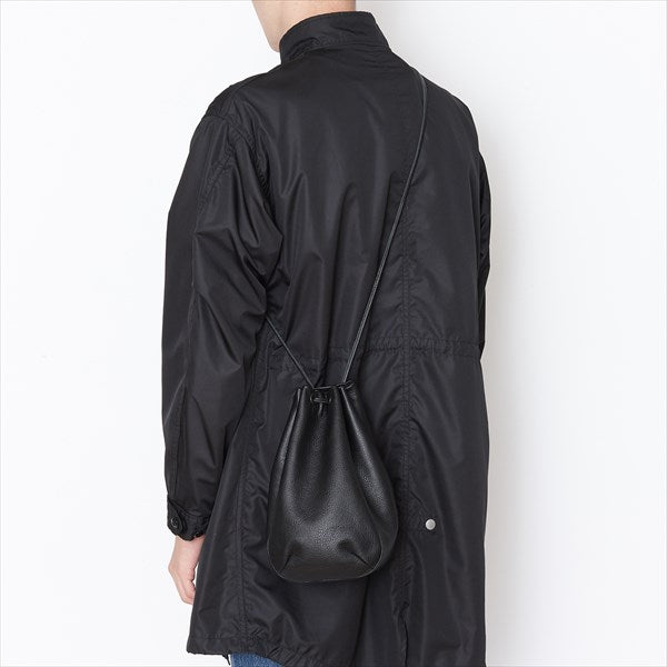 Shrink Leather Drawstring Bag