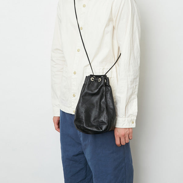 Cow Leather Drawstring Bag