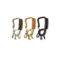 Brass Carabiner with Cow Leather