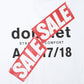 "A/W 17/18 SALE" PRINT T-SHIRT