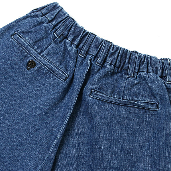FRONT PLEATED PEGTOP JEANS ORGANIC SELVEDGE DENIM