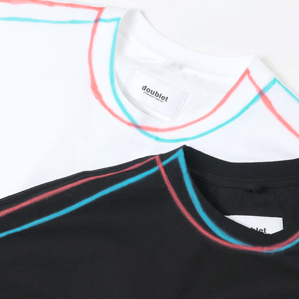 ANAGLYPH HAND-PAINTED T-SHIRT