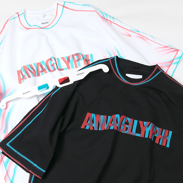 ANAGLYPH HAND-PAINTED T-SHIRT