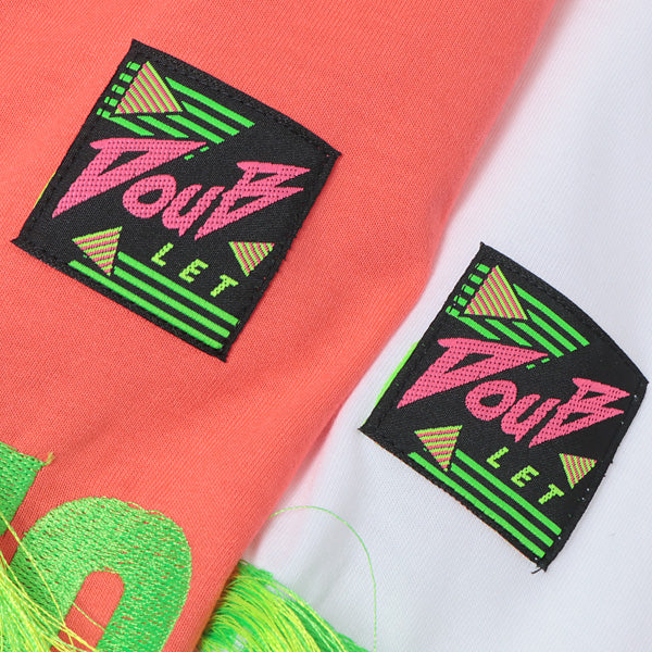 GRADATION NEON EMBROIDERY T-SHIRT