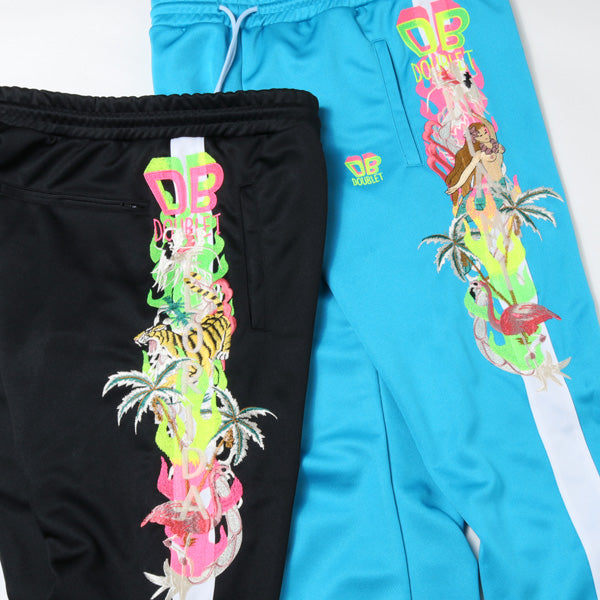 CHAOS EMBROIDERY TRACK PANTS