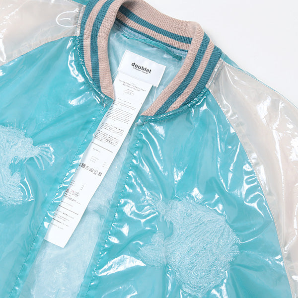 TRANSPARENT EMBROIDERY SOUVENIR JACKET