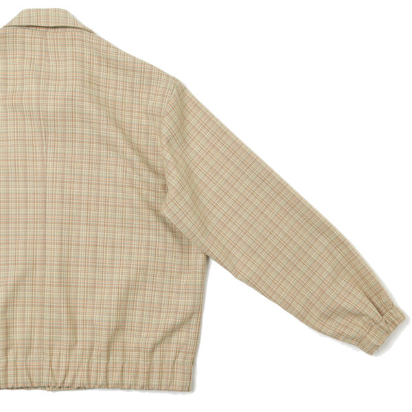 HARD TWIST WOOL DOUBLE FACE CHECK BLOUZON