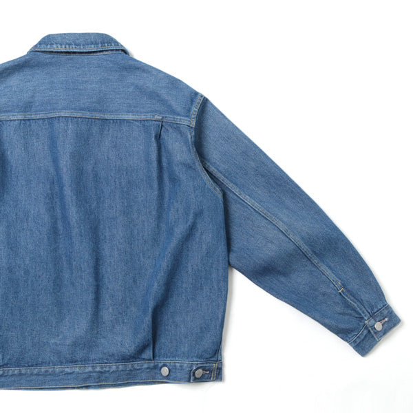 WASHED HARD TWIST DENIM BLOUSON