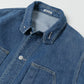 WASHED HARD TWIST DENIM BLOUSON
