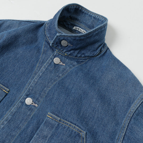 WASHED HARD TWIST DENIM BLOUSON