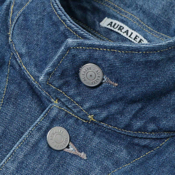 WASHED HARD TWIST DENIM BLOUSON