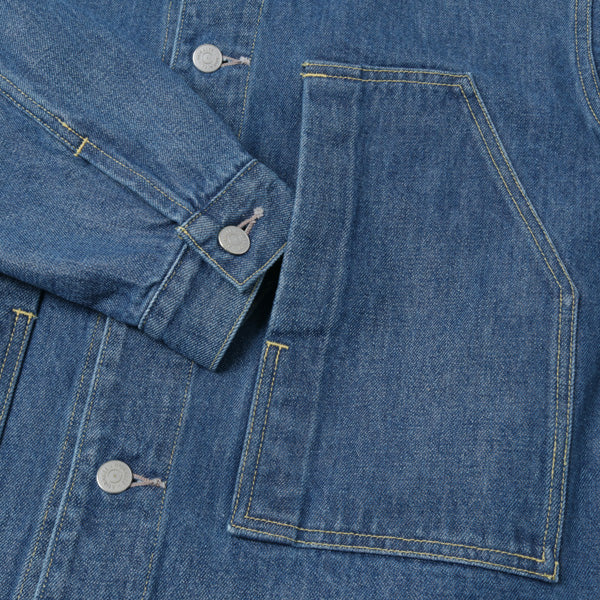 WASHED HARD TWIST DENIM BLOUSON (A20SB06DM) | AURALEE