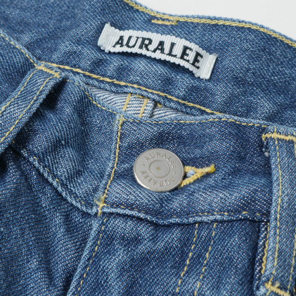 WASHED HARD TWIST DENIM 5P PANTS